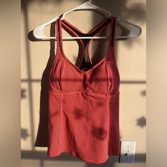 Nike Striped Tankini Top - Picture 1 of 4